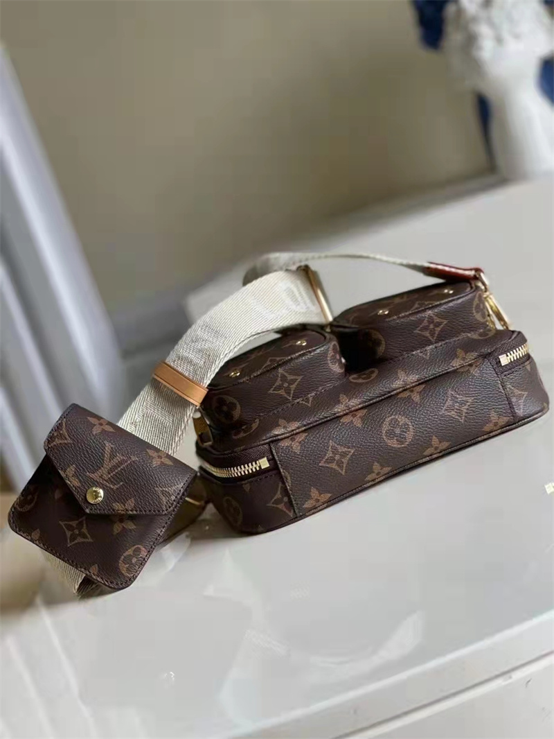 Louis Vuitton Utility Crossbody Bag Monogram Canvas Brown 18cm M80446 - Image 6