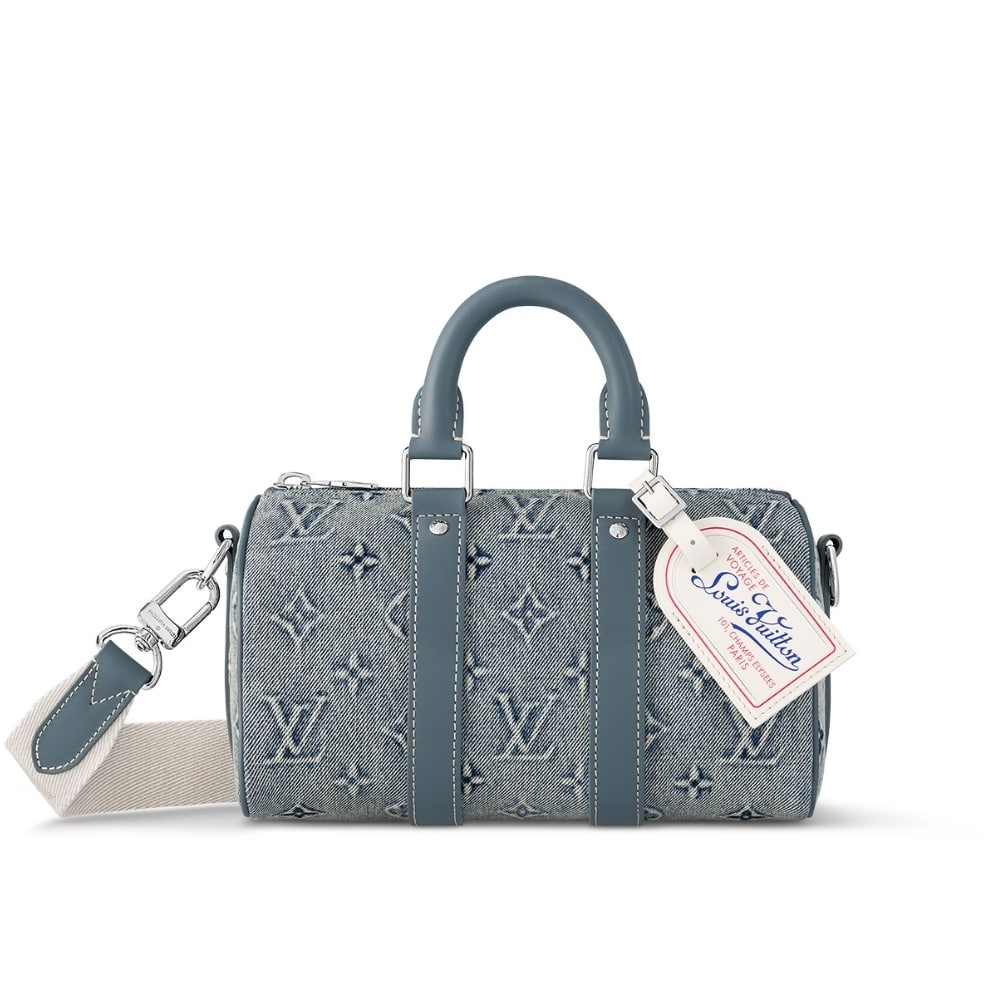 Louis Vuitton Keepall Bandoulière 25 Monogram Canvas Washed Denim 24Cm M22762