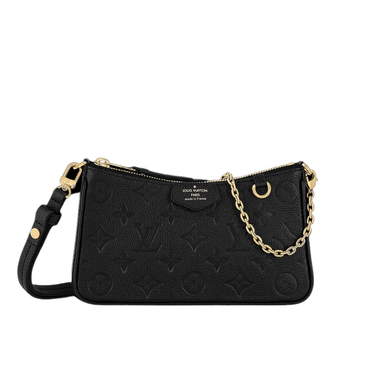 Louis Vuitton Easy Pouch On Strap Black 21Cm M80349