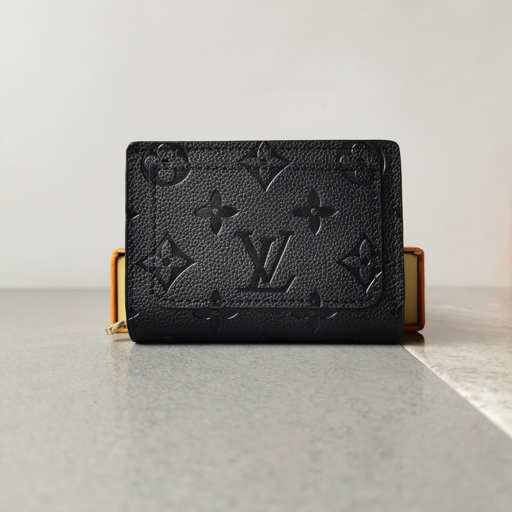 Louis Vuitton Cléa Wallet Monogram Empreinte Leather Black 11Cm M80151 - Image 2