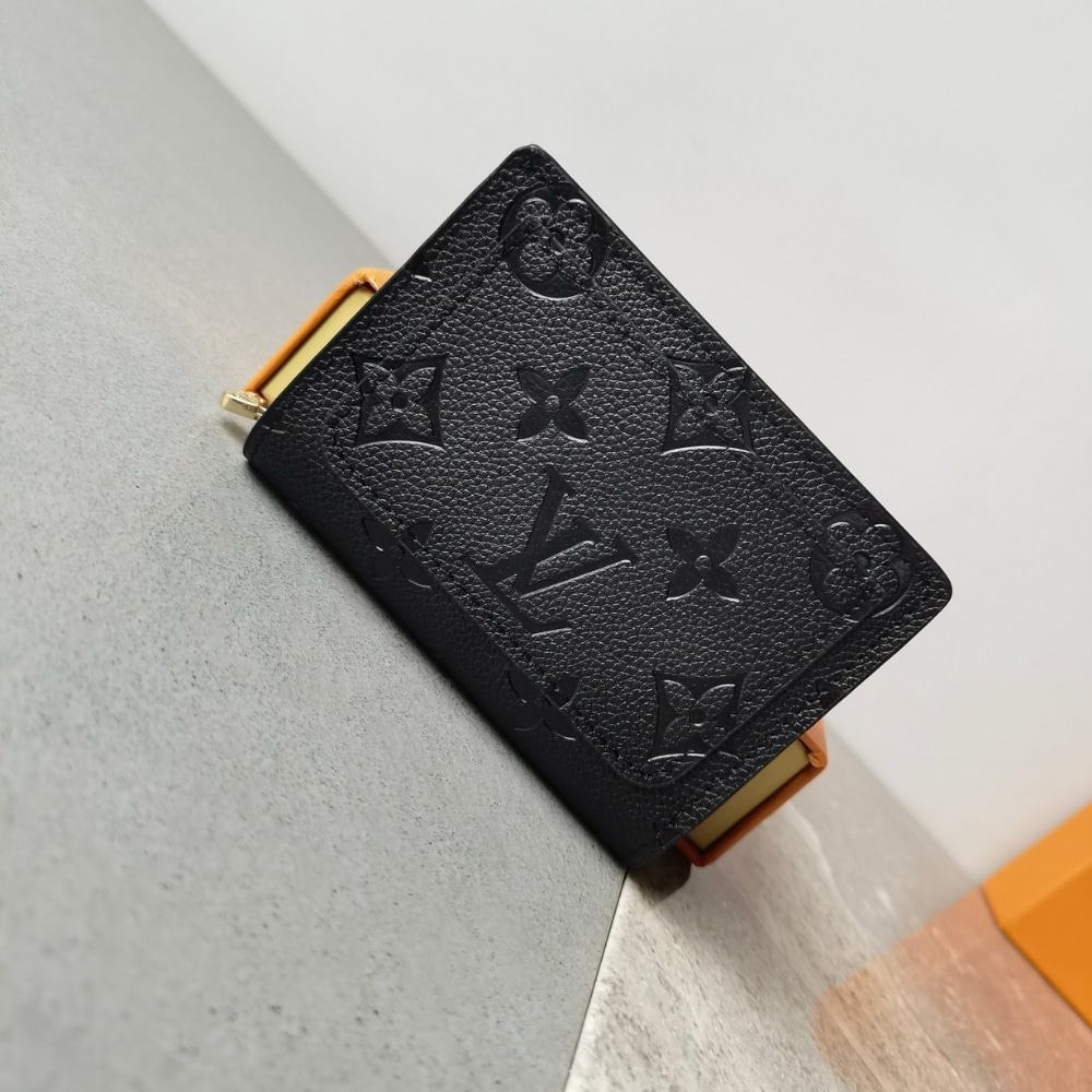 Louis Vuitton Cléa Wallet Monogram Empreinte Leather Black 11Cm M80151 - Image 3