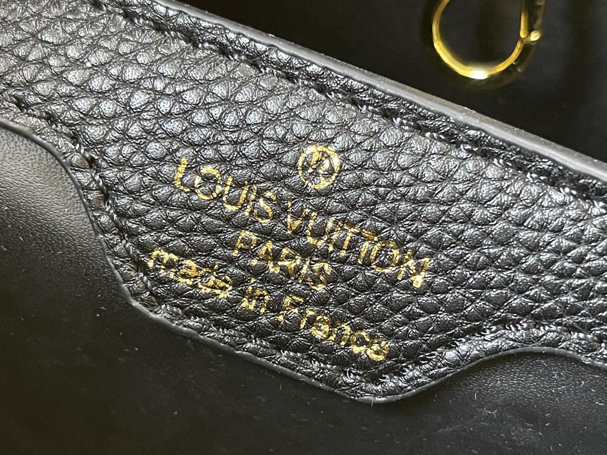Louis Vuitton Capucines BB Black Arizona 27Cm M59466 - Image 5