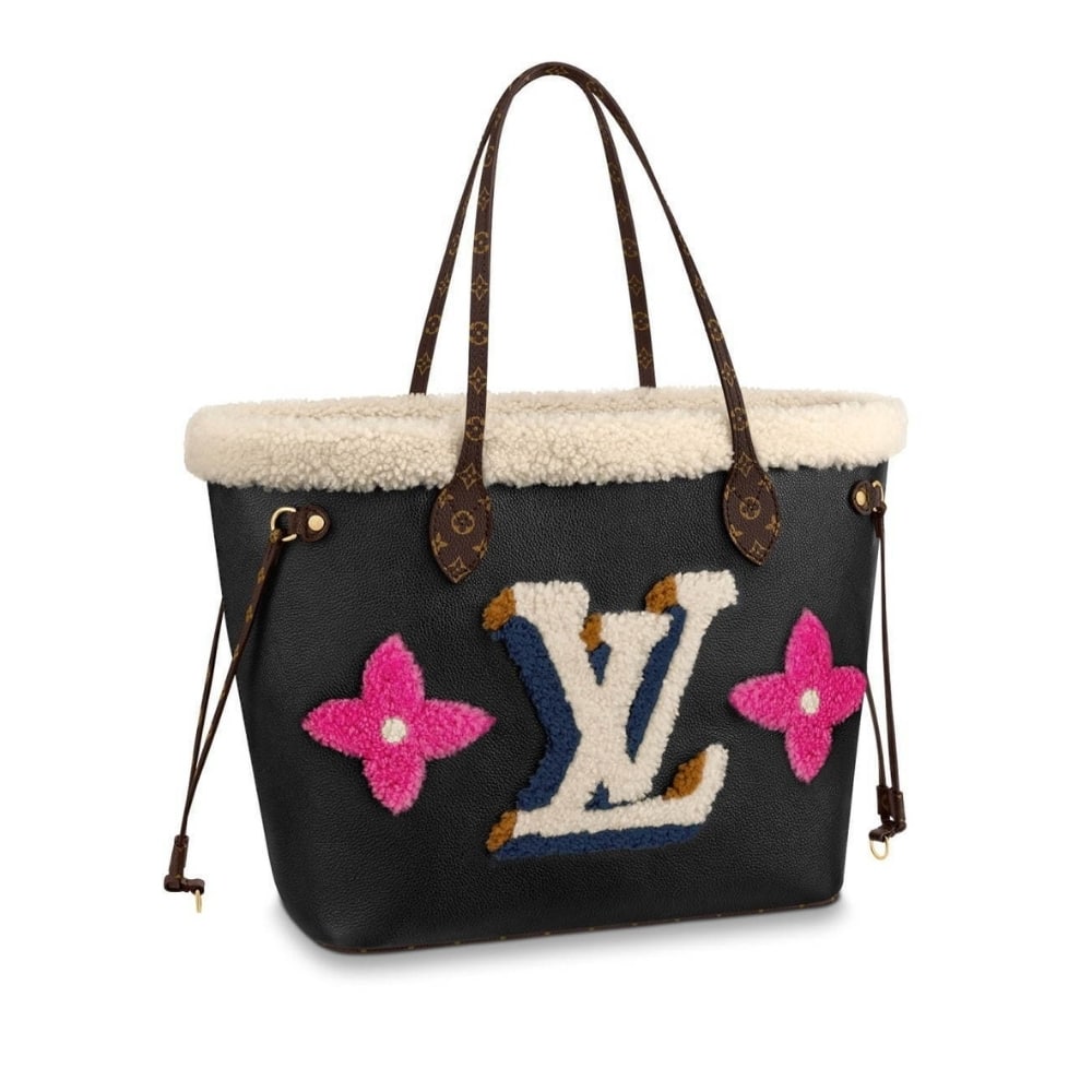 Louis Vuitton Neverfull MM Monogram Teddy Black 31cm M56960