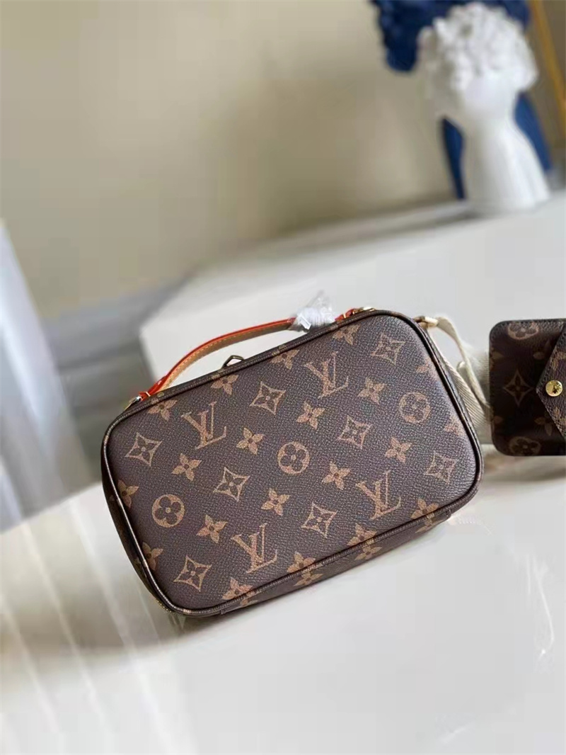Louis Vuitton Utility Crossbody Bag Monogram Canvas Brown 18cm M80446 - Image 5