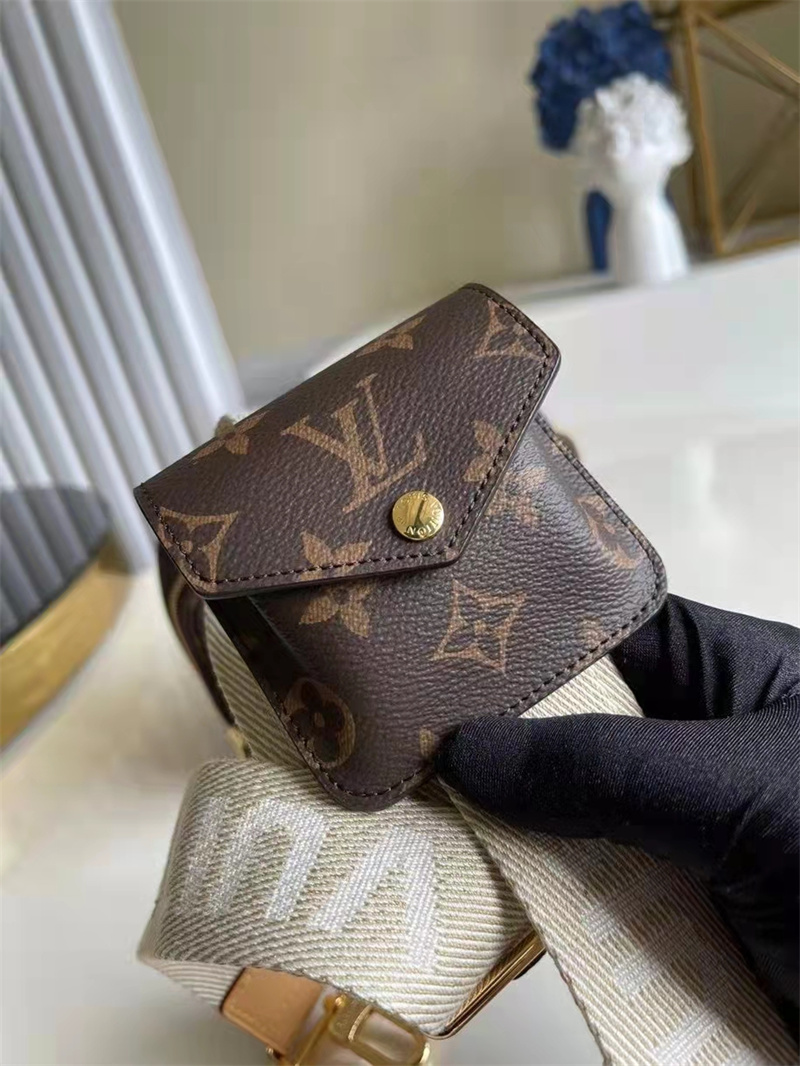 Louis Vuitton Utility Crossbody Bag Monogram Canvas Brown 18cm M80446 - Image 7