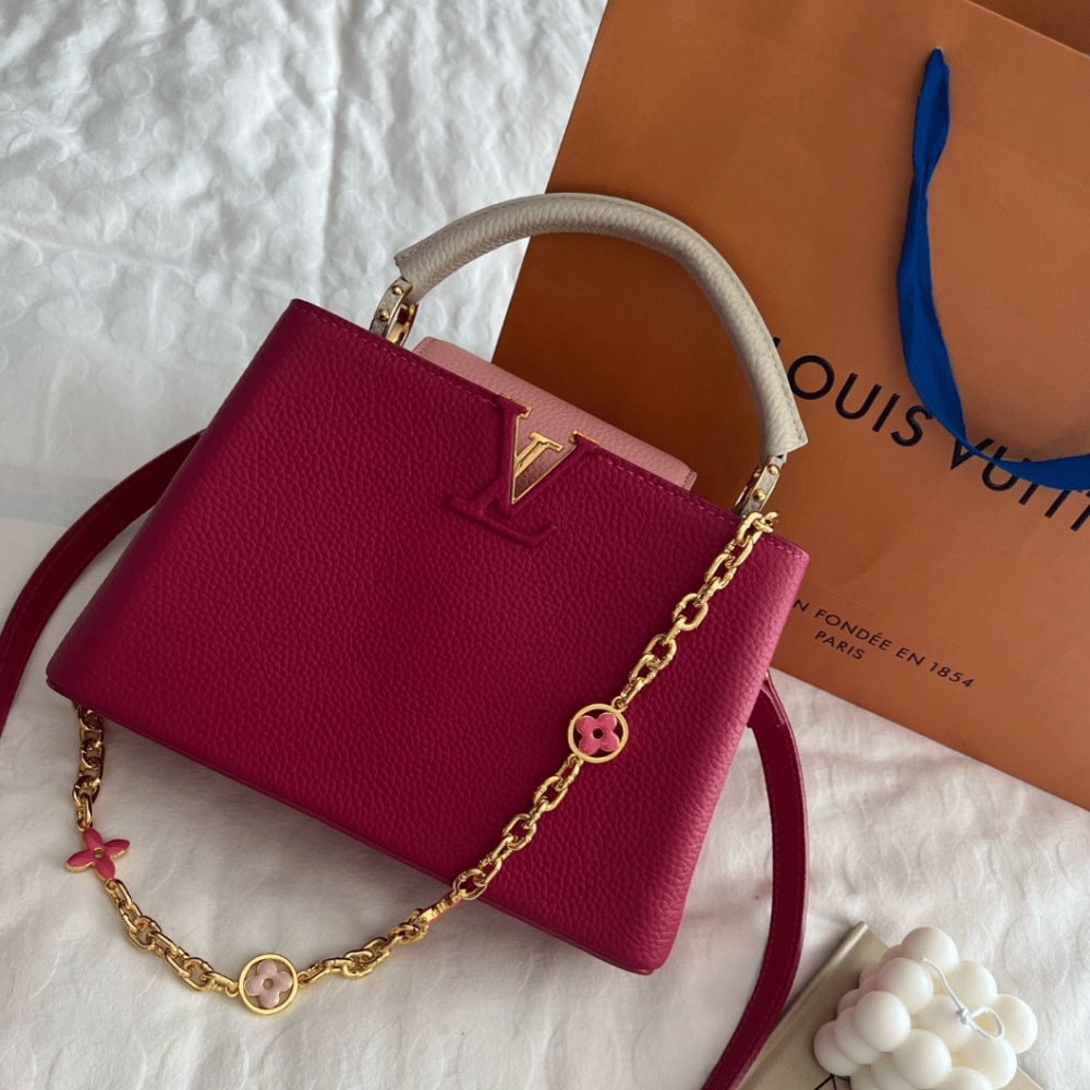 Louis Vuitton Capucines BB Bag Dark Pink 27Cm M20845 - Image 2
