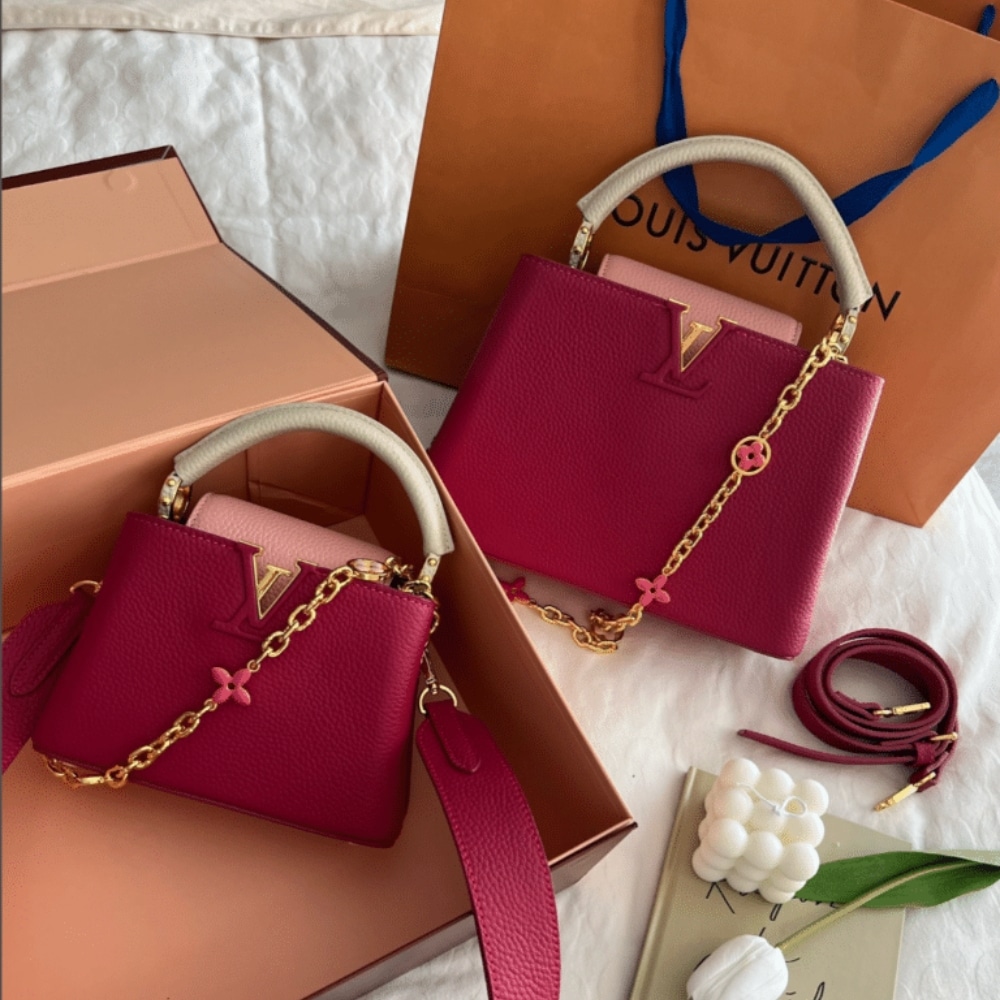 Louis Vuitton Capucines BB Bag Dark Pink 27Cm M20845 - Image 8