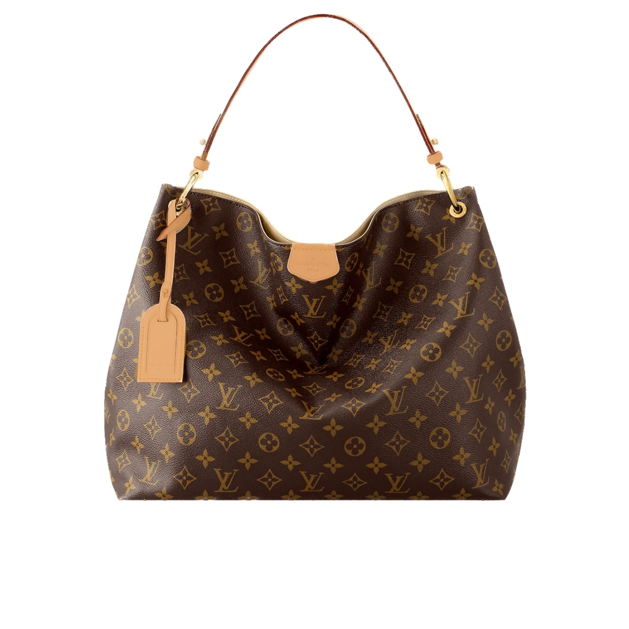 Louis Vuitton Graceful MM Monogram Canvas Hobo Bag Brown 41cm M43704