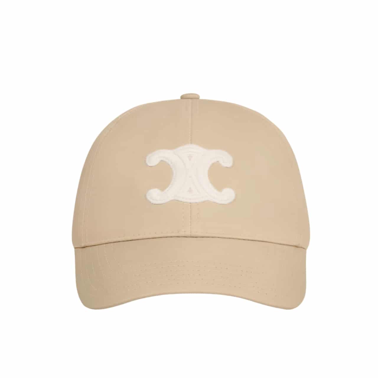 Celine Cc Cotton BaseBall Cap Beige