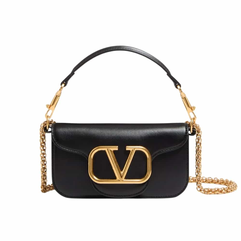 Valentino Garavani Locò Small Shoulder Bag In Black 20cm 7W2B0K53ZXL 0NO