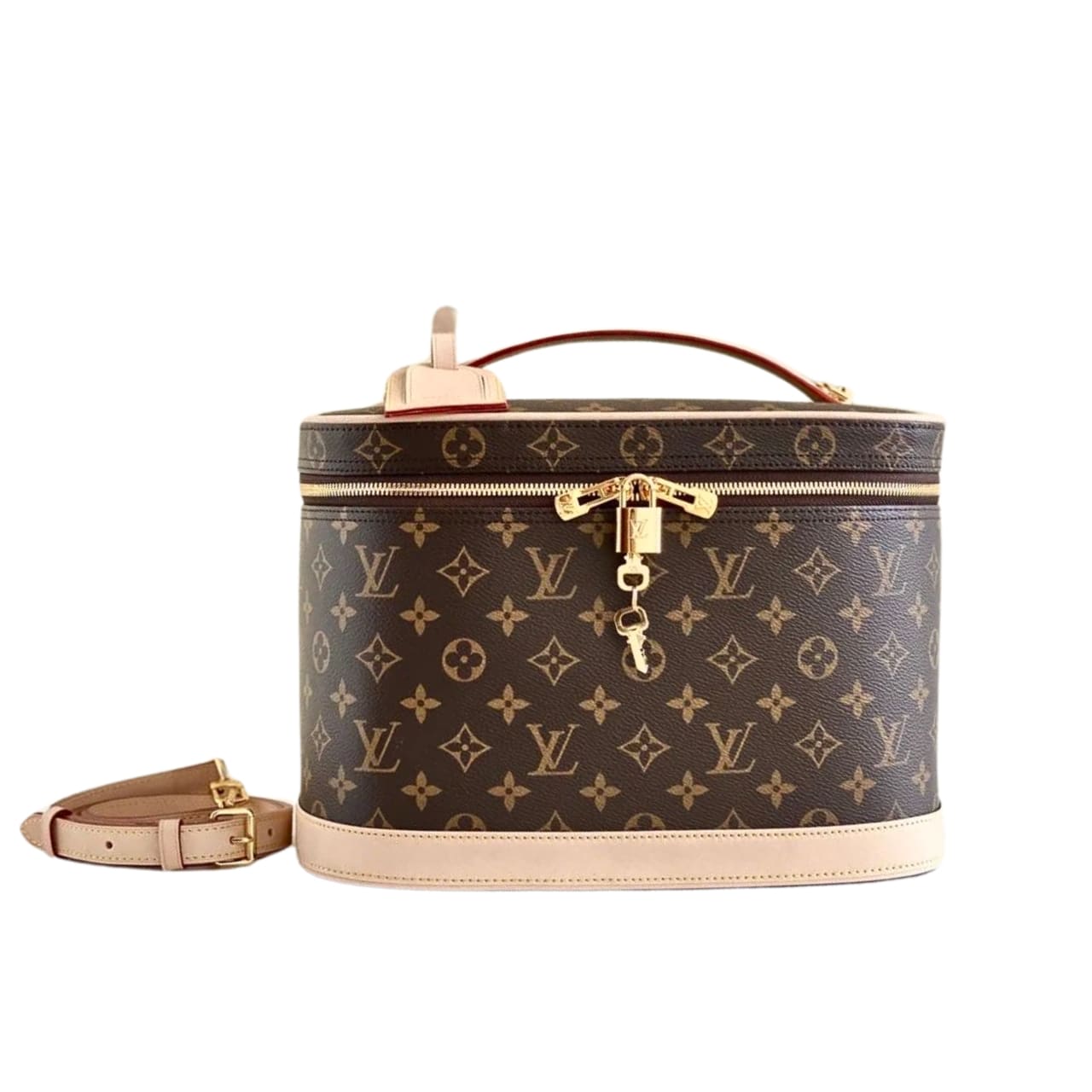 Louis Vuitton Nice Vanity Monogram Brown And Beige 24Cm M44935
