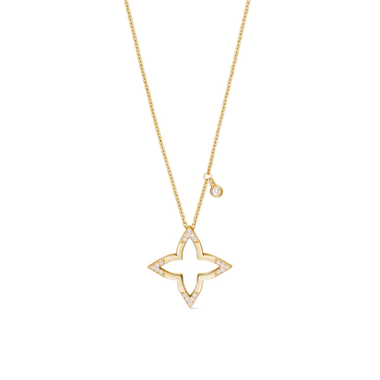Louis Vuitton Ombre Blossom Pendant Yellow Gold And Diamonds Q03083