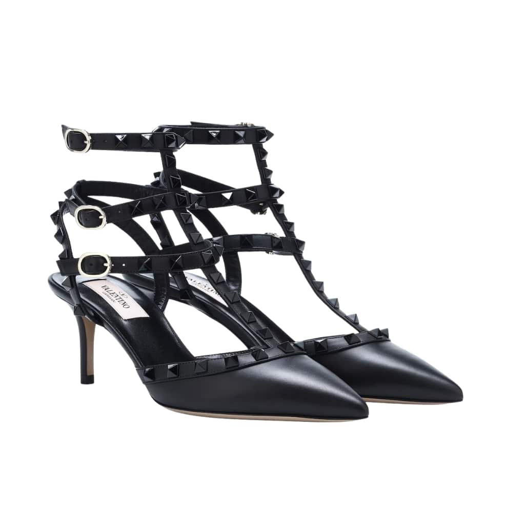 Valentino Rockstud Caged Pump 65Mm Black ZW2S0375VB8 0NO