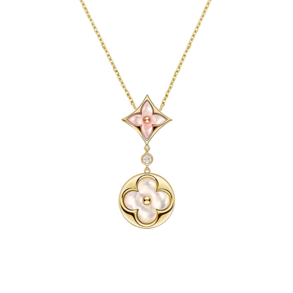 Louis Vuitton Colour Blossom Necklace Gold Q94355