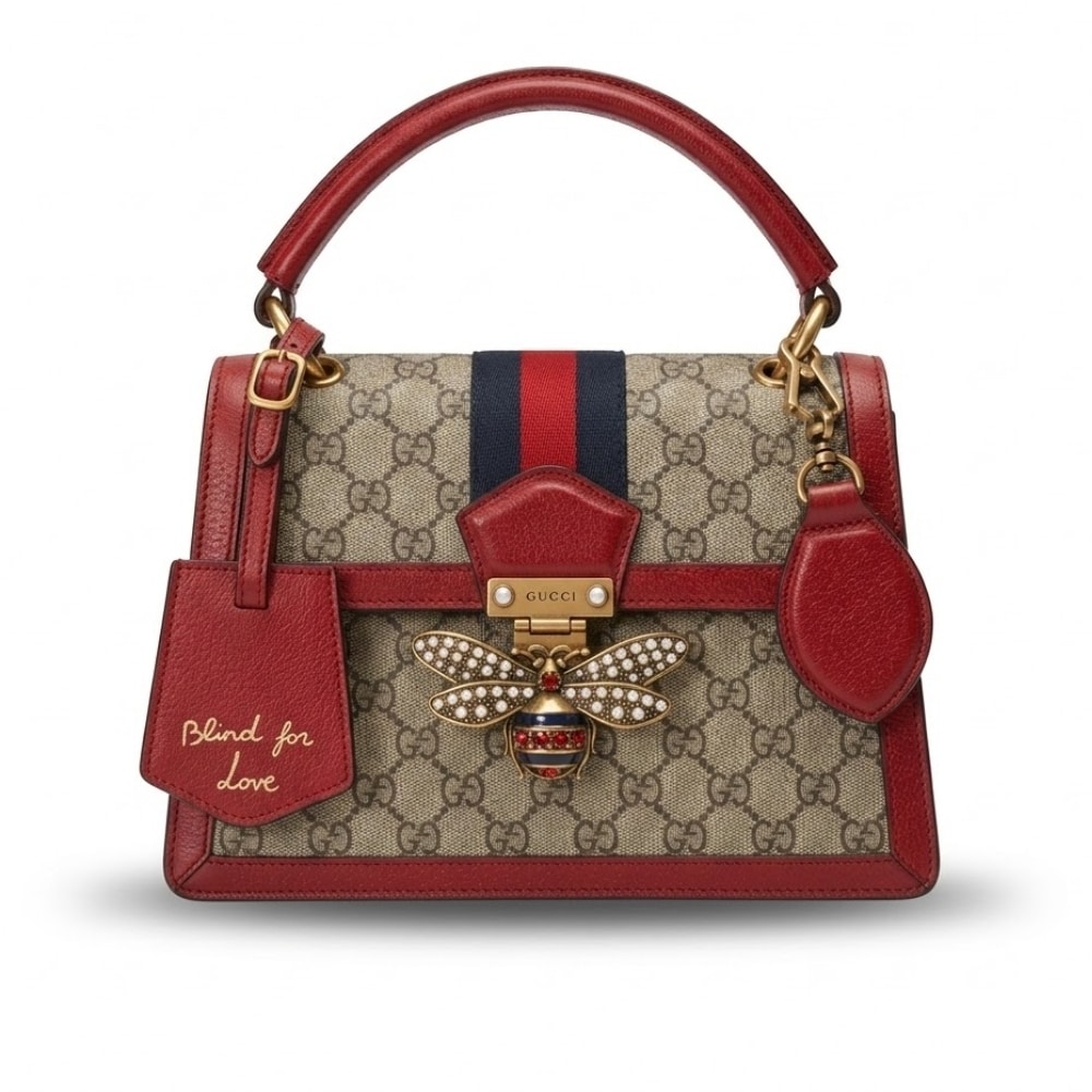 Gucci Queen Margaret GG Small Top Handle Bag Red 25cm 476541 9I6ST 8540