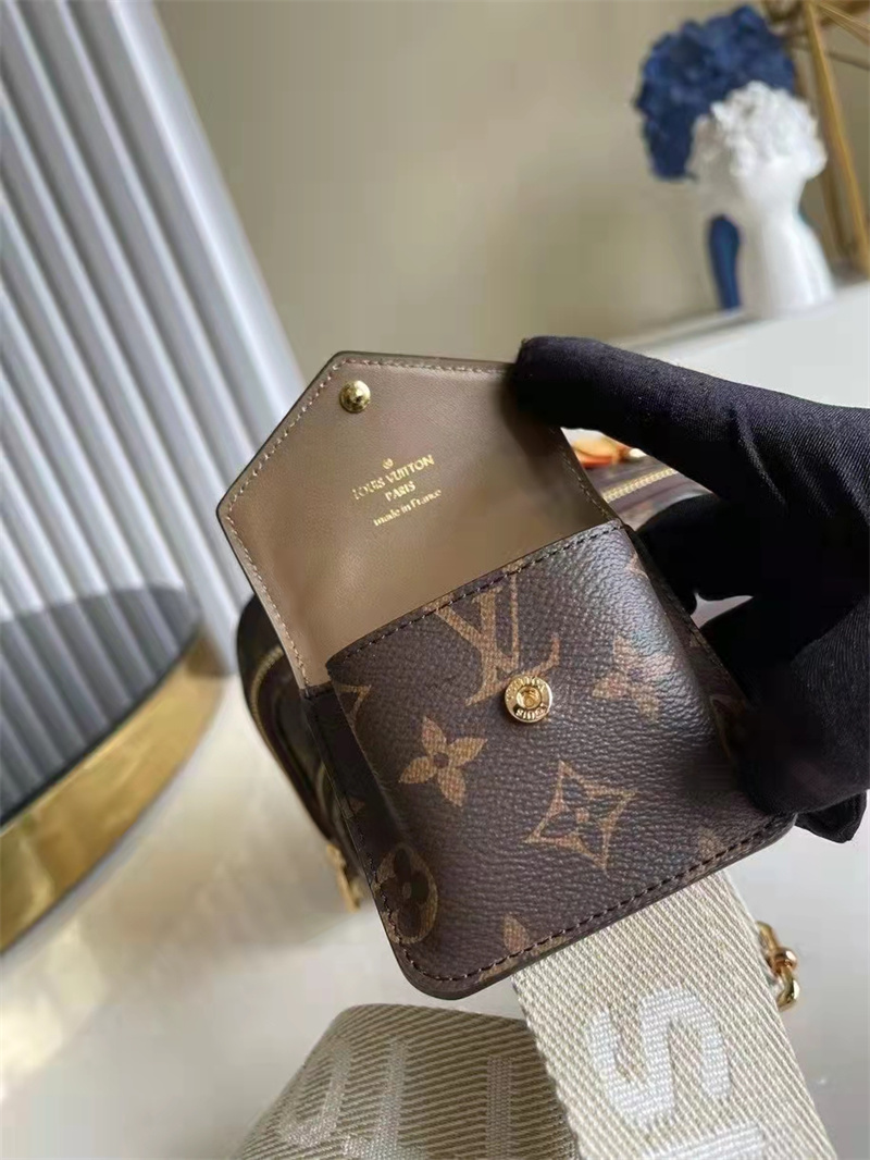 Louis Vuitton Utility Crossbody Bag Monogram Canvas Brown 18cm M80446 - Image 8