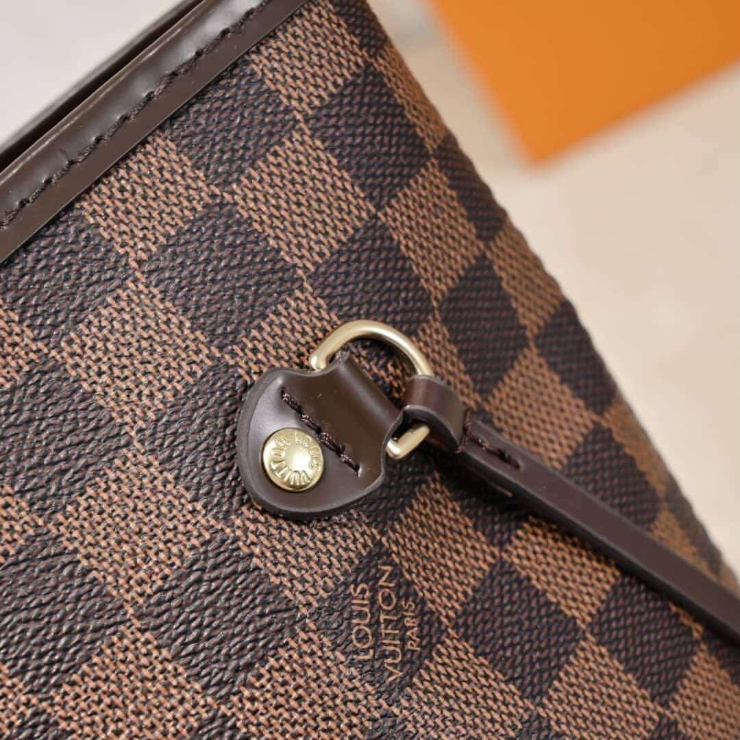 Louis Vuitton Neverfull MM Damier Ebene Cerise Red 31Cm N40599 - Image 2
