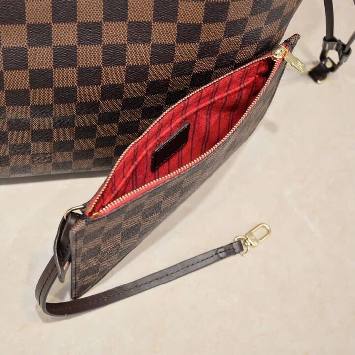 Louis Vuitton Neverfull MM Damier Ebene Cerise Red 31Cm N40599 - Image 3